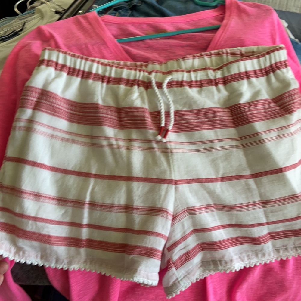 Polo Ralph Lauren white and red shorts size small